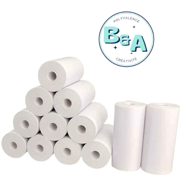 Rouleaux d’étiquettes thermiques – Papier autocollant 57mm x 25mm